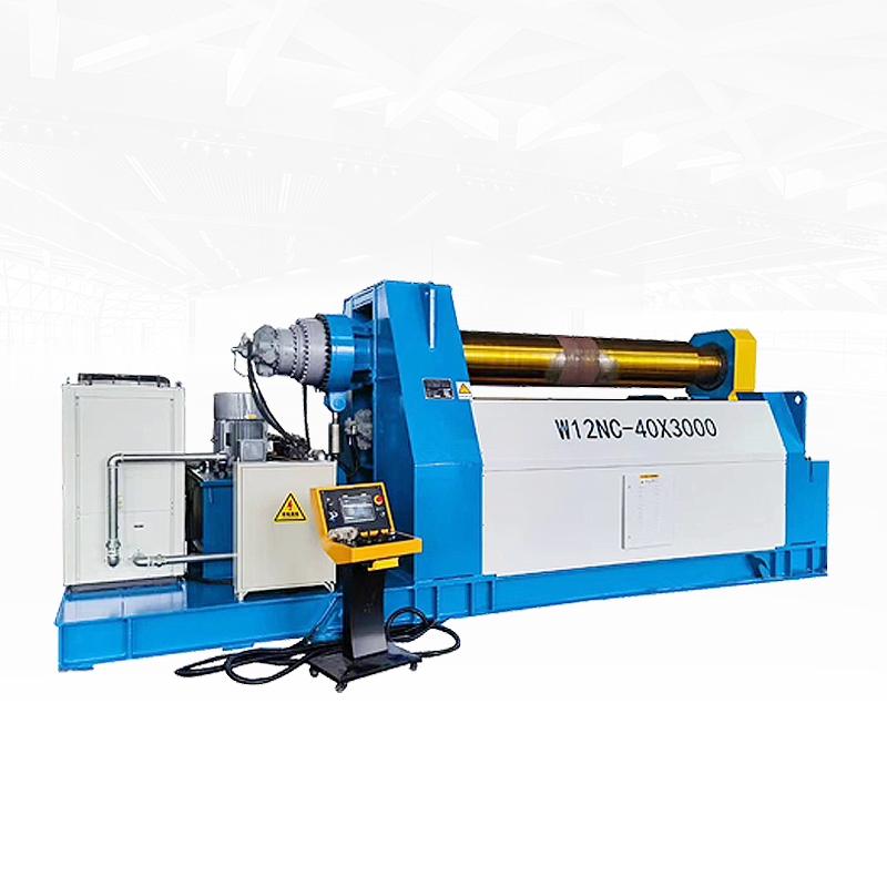 W12 Large Scale CNC Four-Roller Plate Rolling Machine